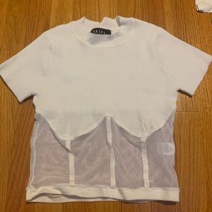 White half mesh shirt from Akira